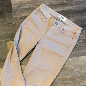 Paige khaki skinny jeans sz 28